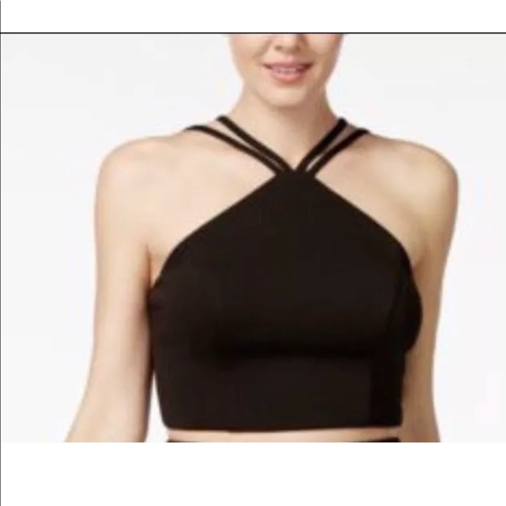 Teeze me black crop top